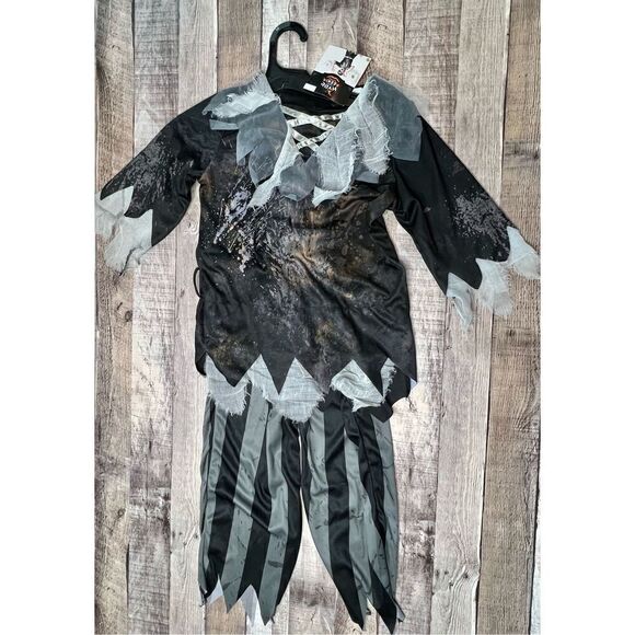 New Hyde & Eek Pirate Eye‎ Patch Scarf Belt Outfit Halloween Costume Boys Medium - Picture 16 of 16